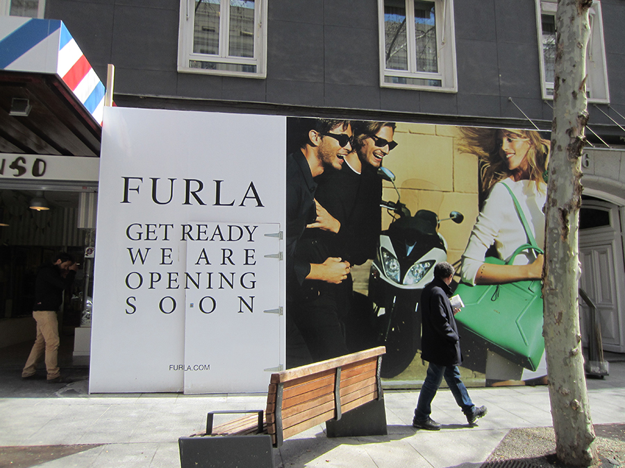 New Furla shop on calle Serrano in Madrid